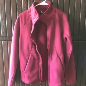 Under Armour zip up fleece lined sweatshirt.